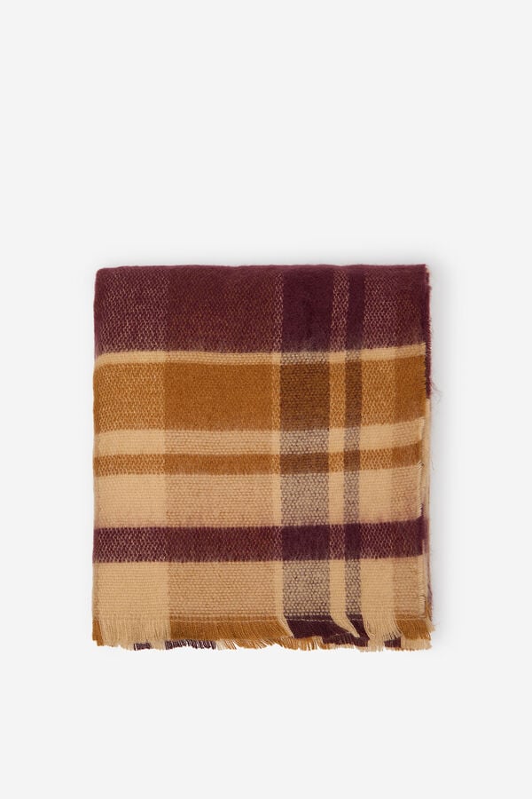 Cortefiel Checked scarf Multicolour