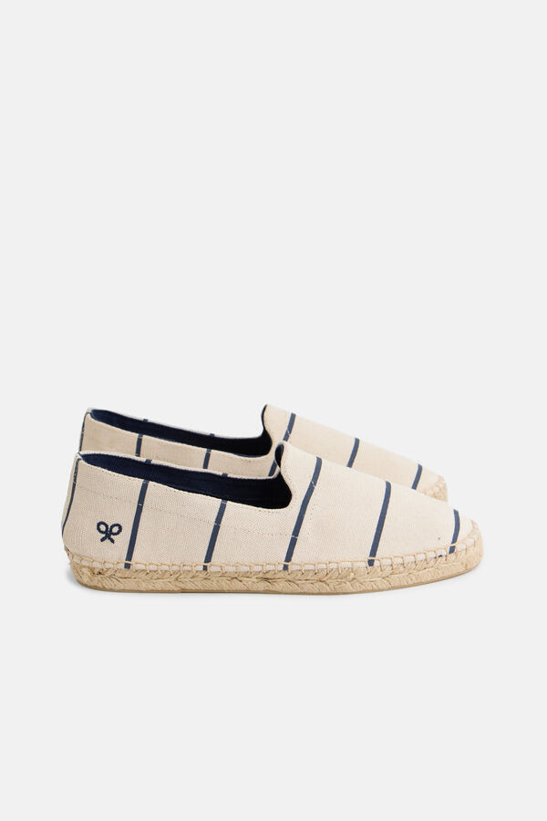 Silbon Nautical stripe espadrille Ivory