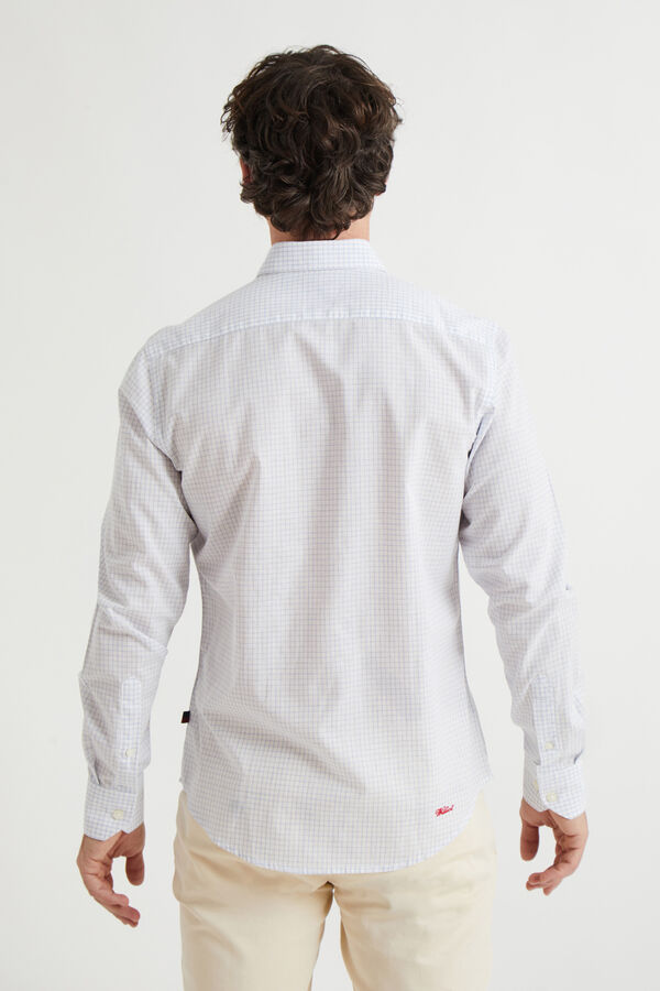 Williot Camisa xadrez de linho Azul
