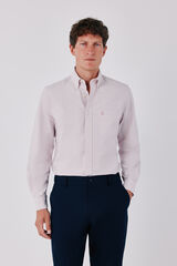 Cortefiel Plain Oxford shirt Pink