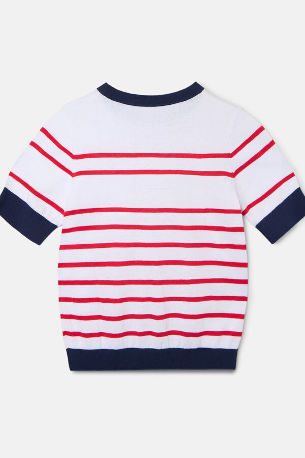 Silbon Camiseta punto silbon rayas Rojo
