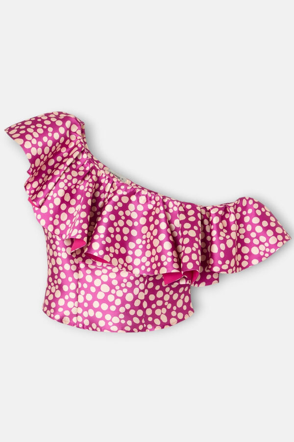 Silbon Top Event Collection estampado Roxo