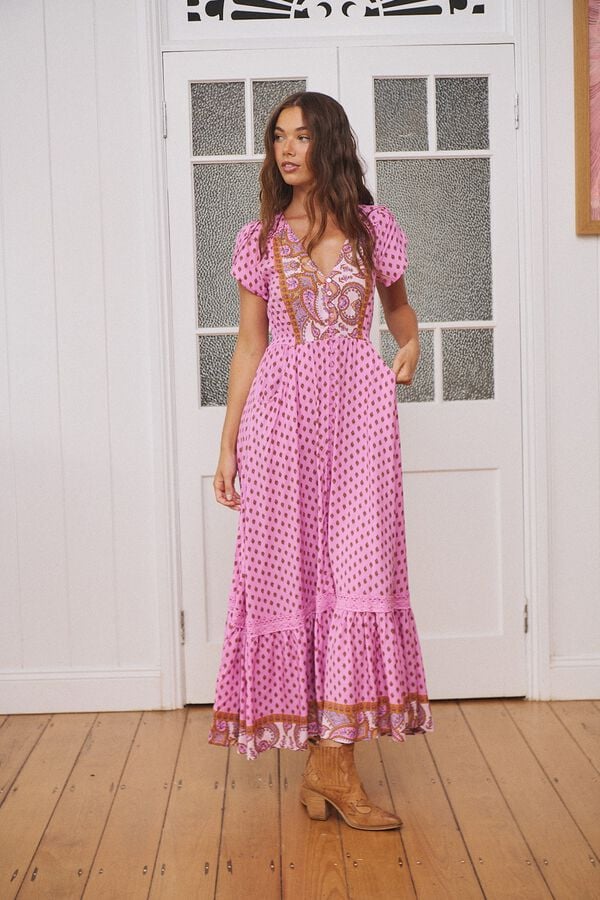 Jaase Vestido comprido Carmen Subiu