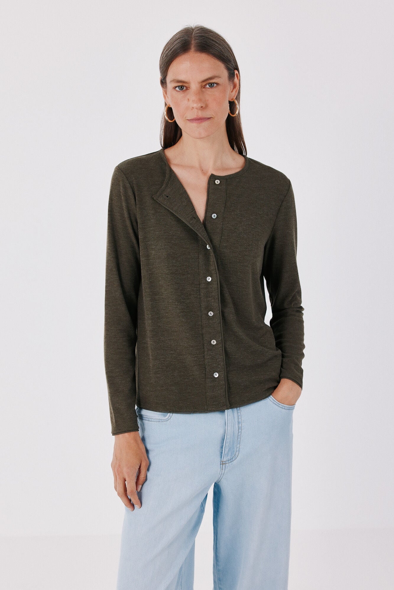 Cortefiel Piping tulle cardigan