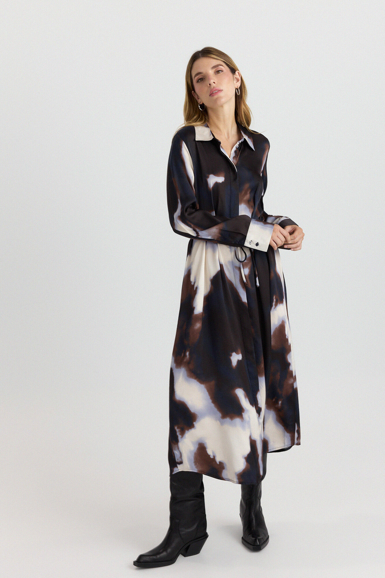 Vero Moda Vestido camiseiro comprido