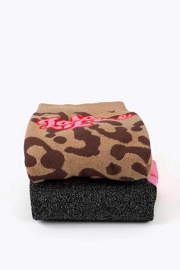 Lola Casademunt Pack calcetines Estampado marrón