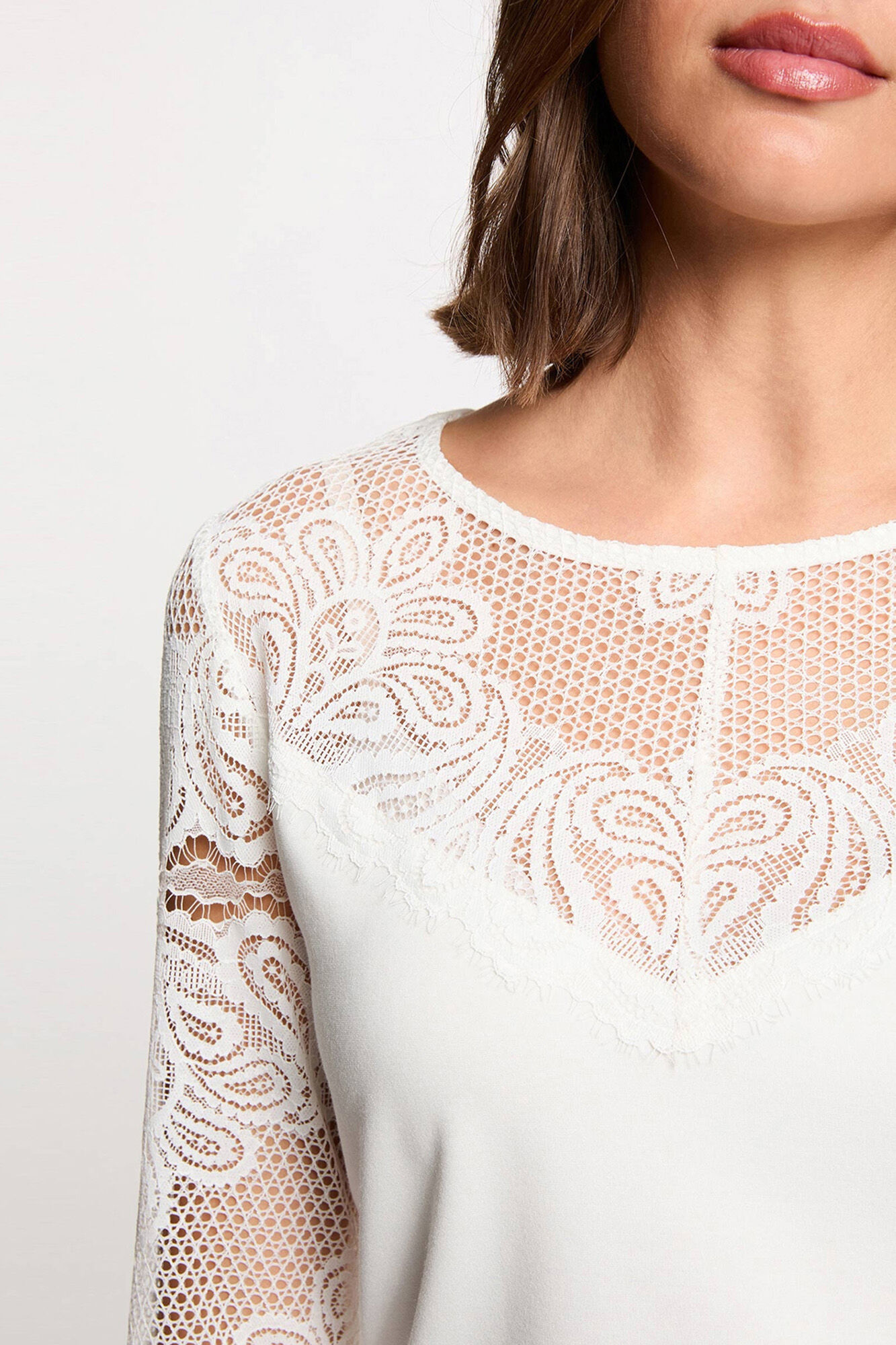 Morgan Lace long sleeve T-shirt