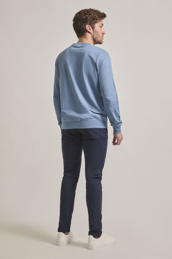 Street Monkey Sweatshirt básico regular fit Azul