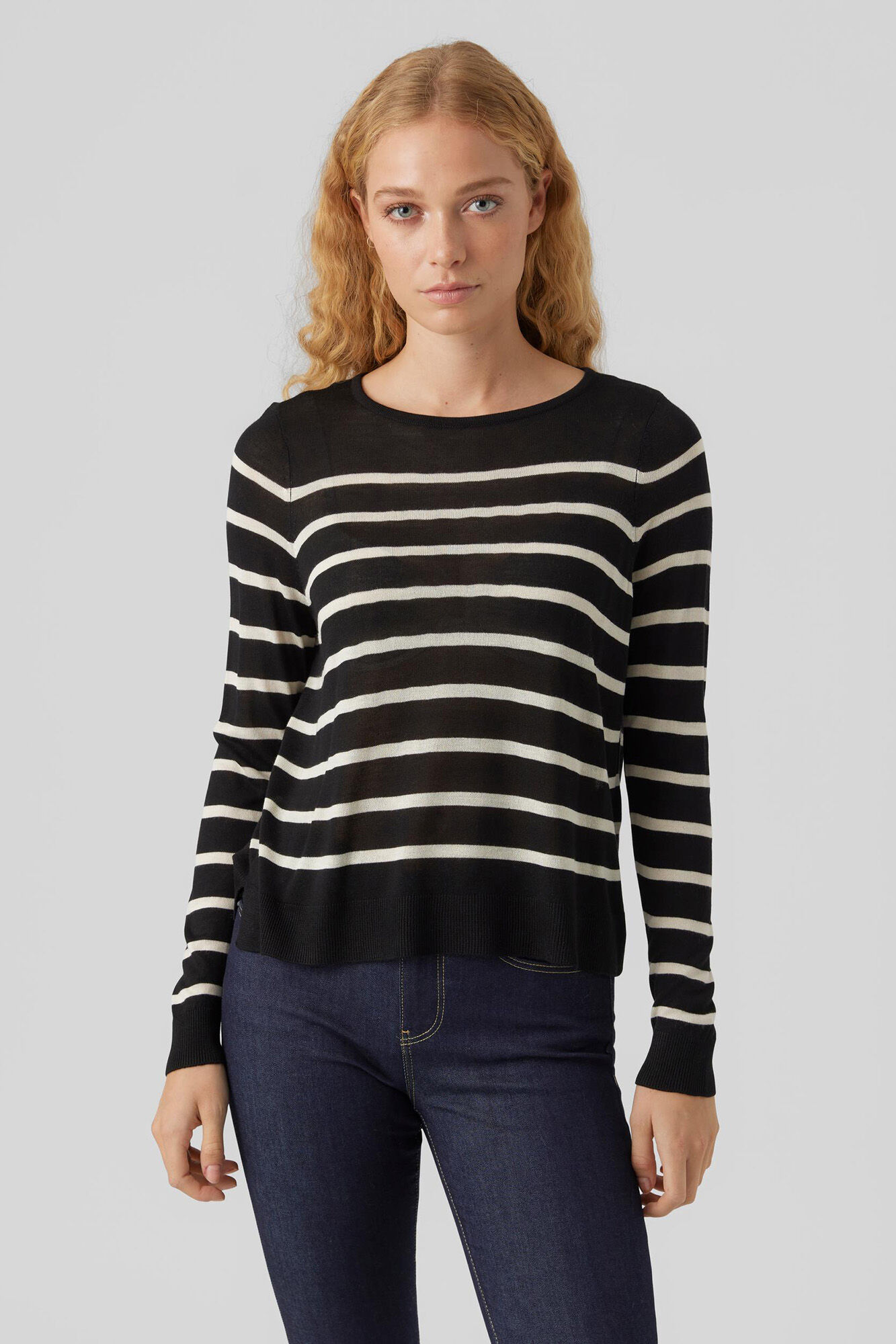 Vero Moda Camisola fina de gola redonda