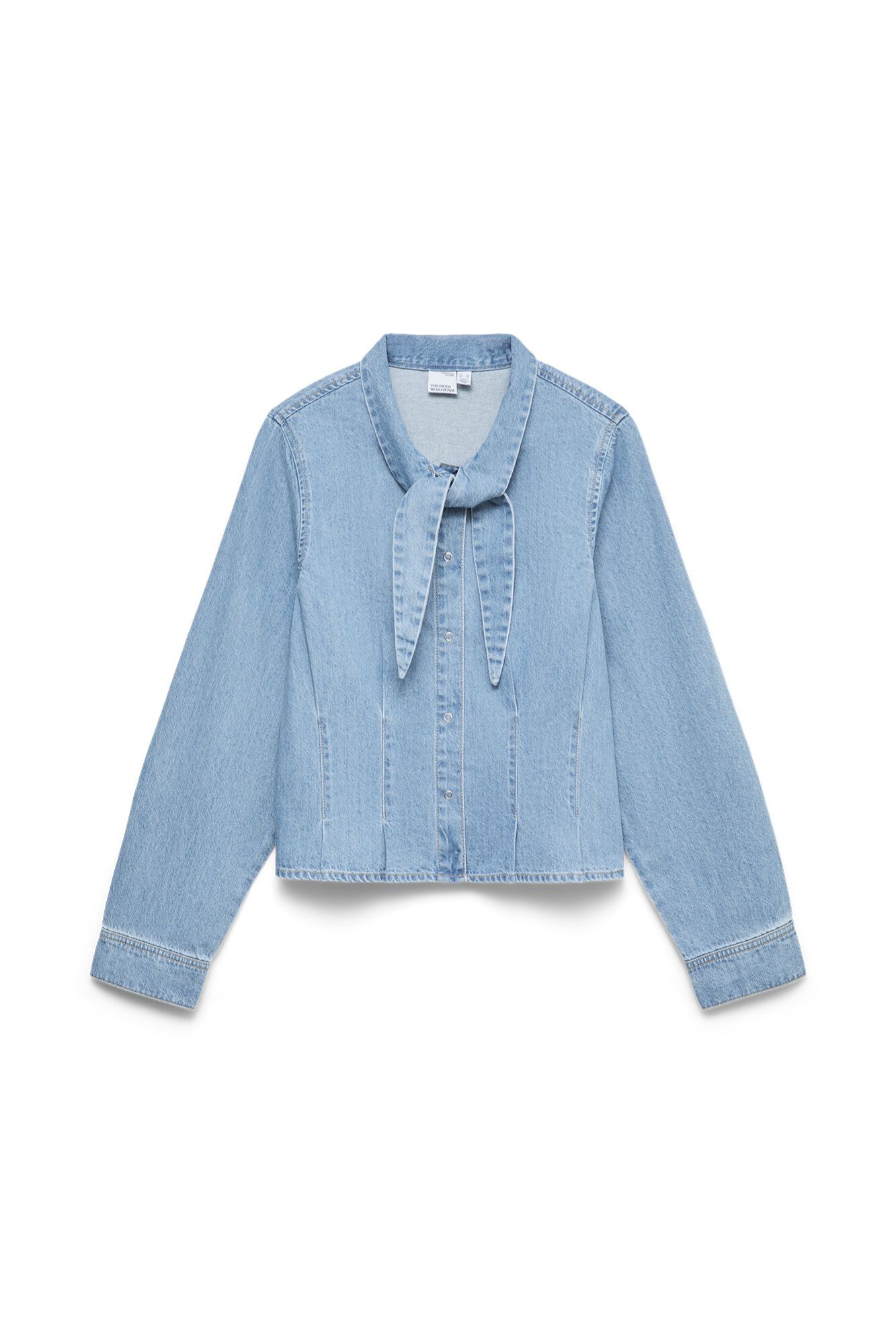 Vero Moda Camisa de ganga com la&ccedil;o