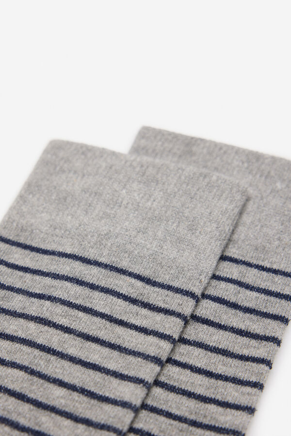 Cortefiel Stripy socks Grey