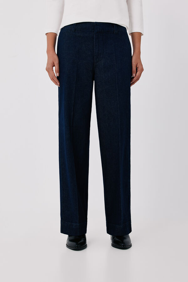Cortefiel Straight formal jeans Blue