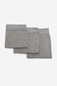 Cortefiel 3-pack jersey-knit boxers Gray