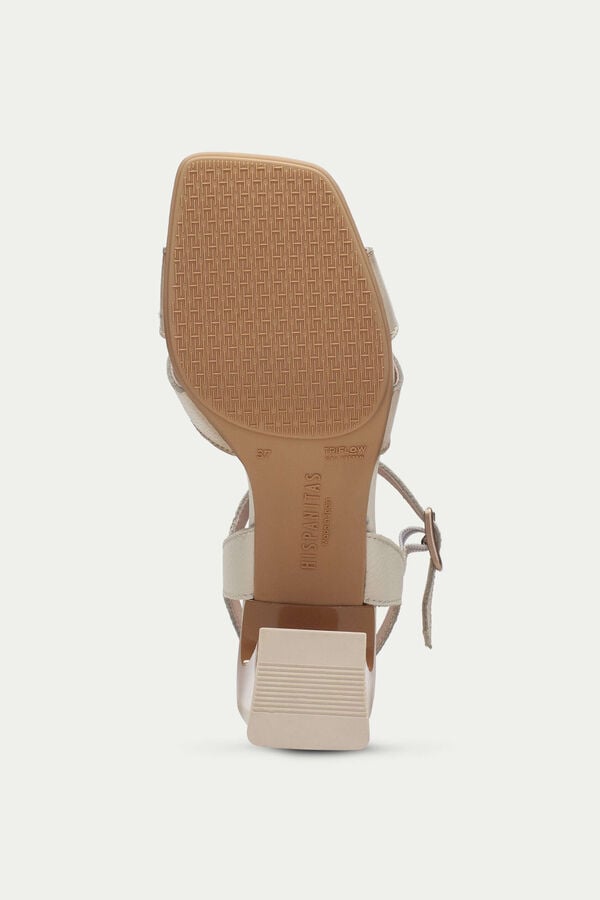 Cortefiel MALLORCA heeled sandal with upper embellishment Ivory