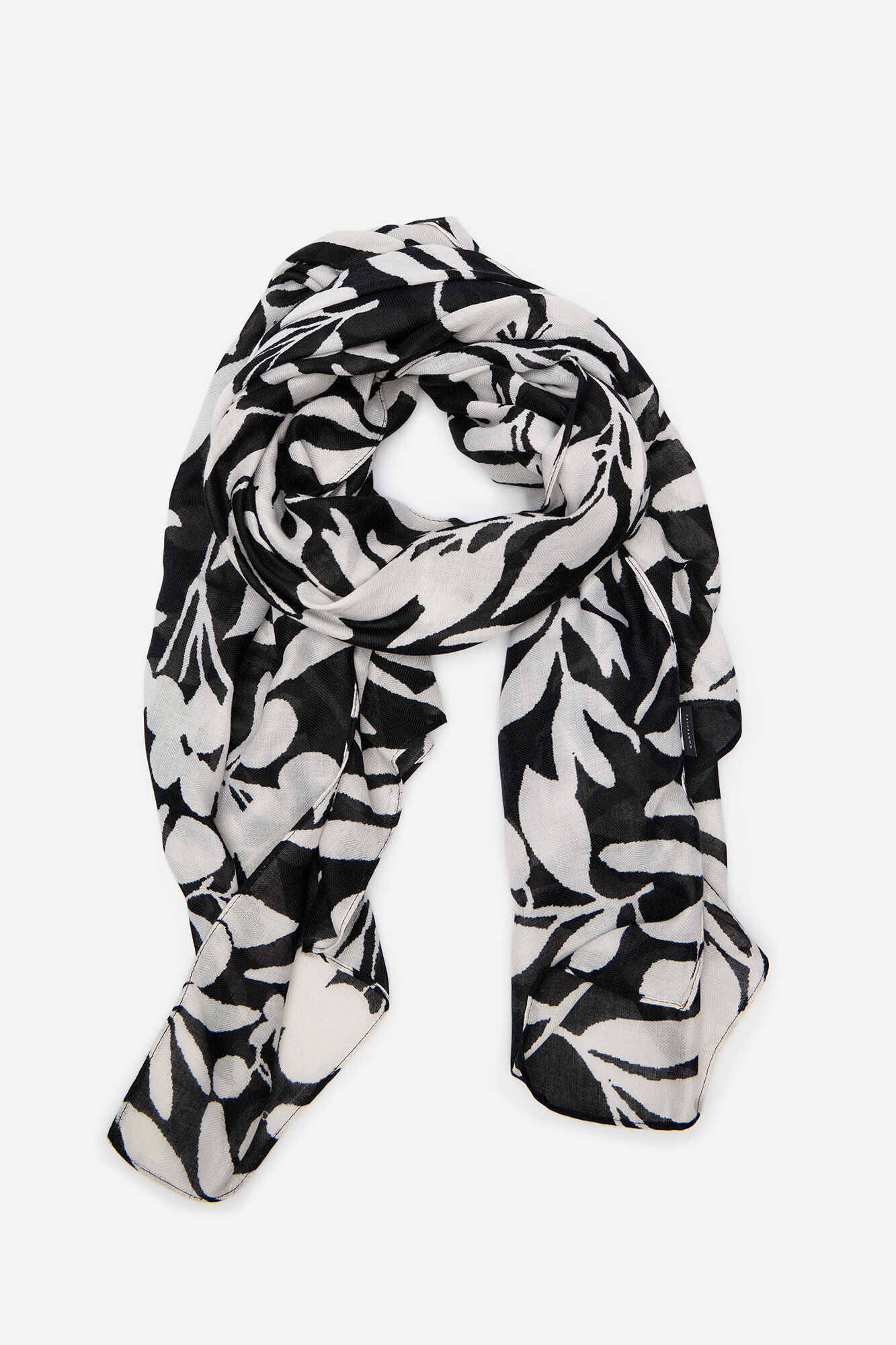 Cortefiel Two-tone floral scarf