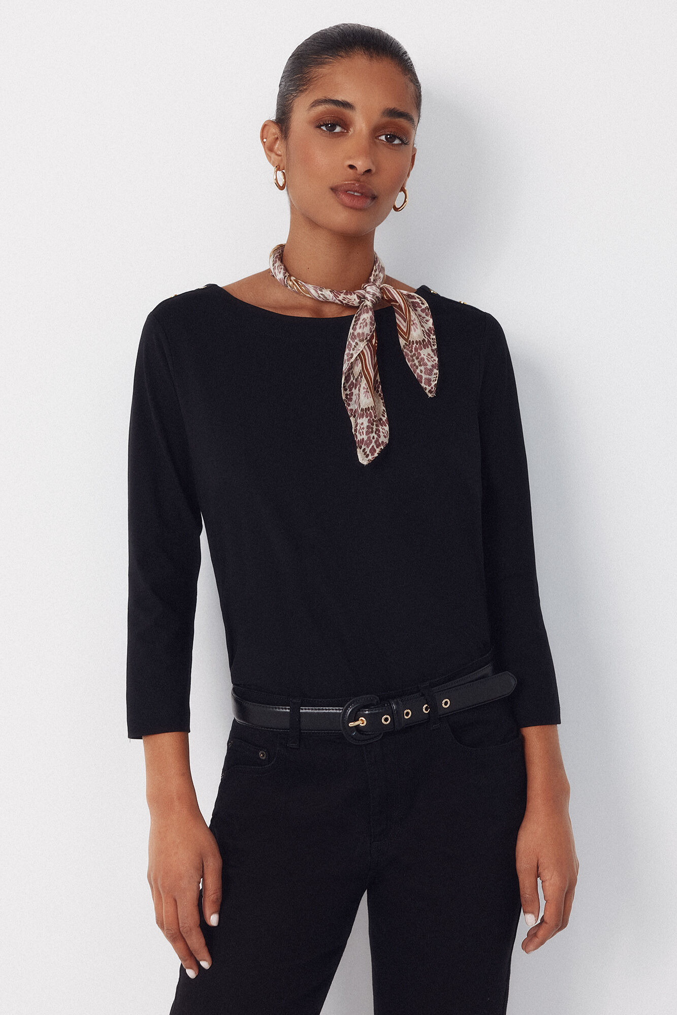 Cortefiel Essential boat neck t-shirt