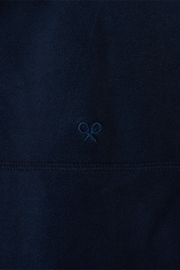 Silbon Colete de polar clássico Azul