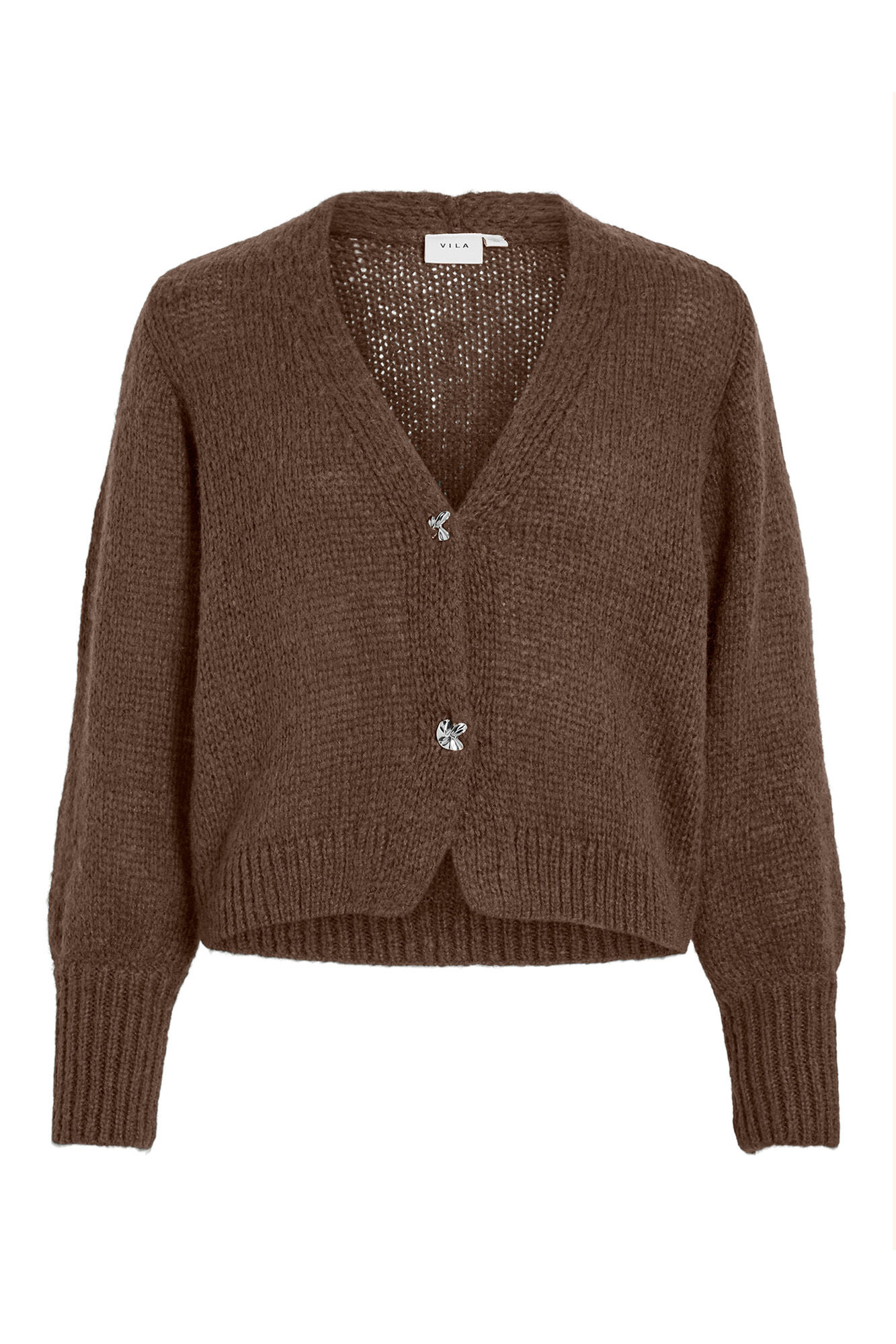 Vila Cardigan de malha com l&atilde;