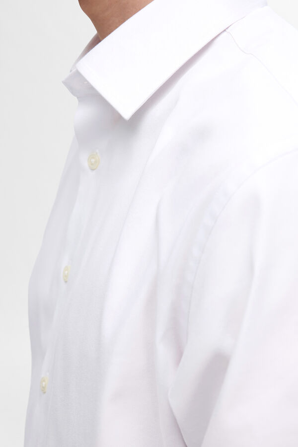 Selected Camisa social slim fit Branco