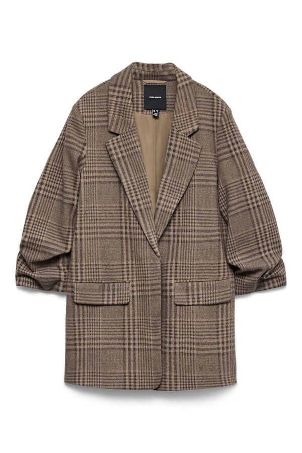 Vero Moda Blazer with 3/4 sleeve Dark brown