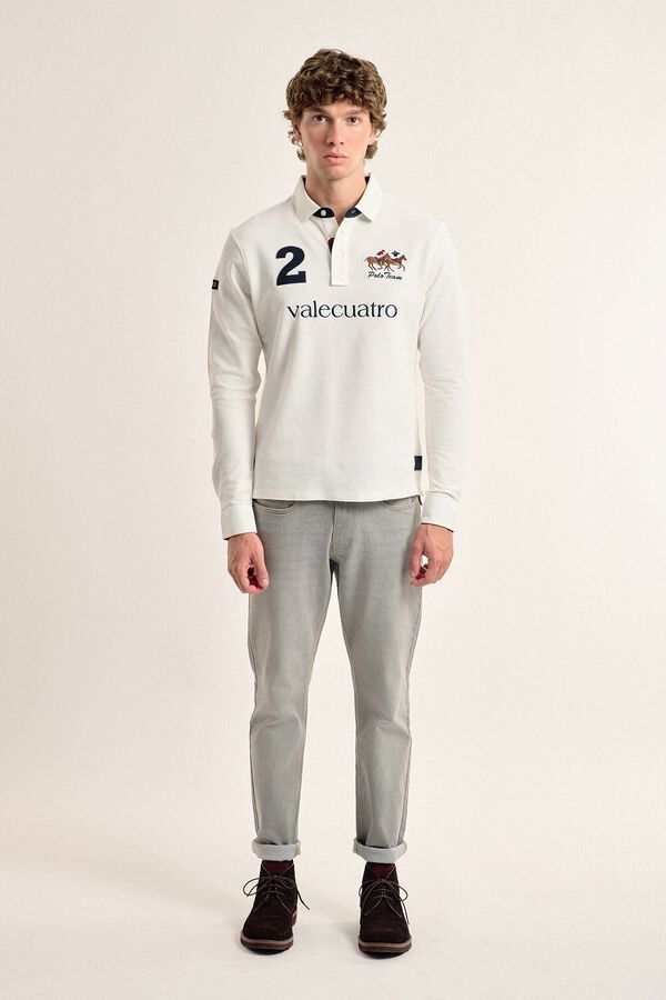 Valecuatro Valecuatro men's off-white polo shirt White