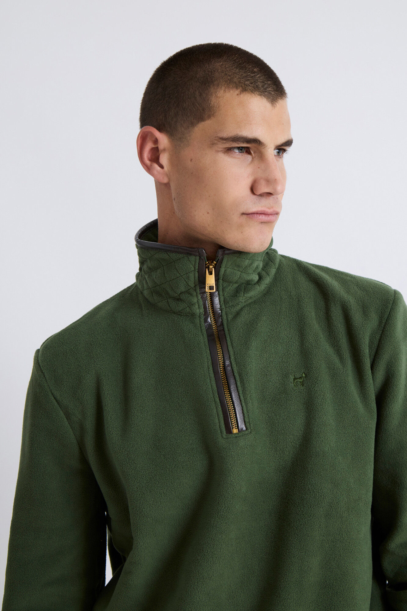 Williot Camisola Fecho-&Eacute;clair com polar meia