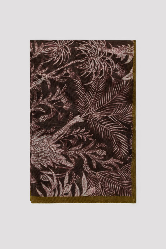Pañuelo satinado palmeras