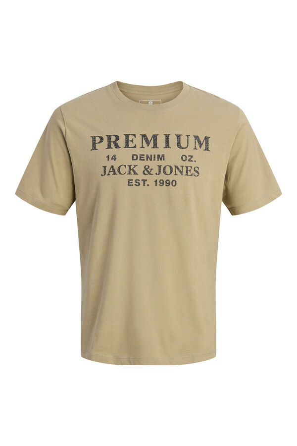 Jack & Jones Printed cotton T-shirt Green