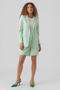 Cortefiel Women's classic straight cut blazer Green