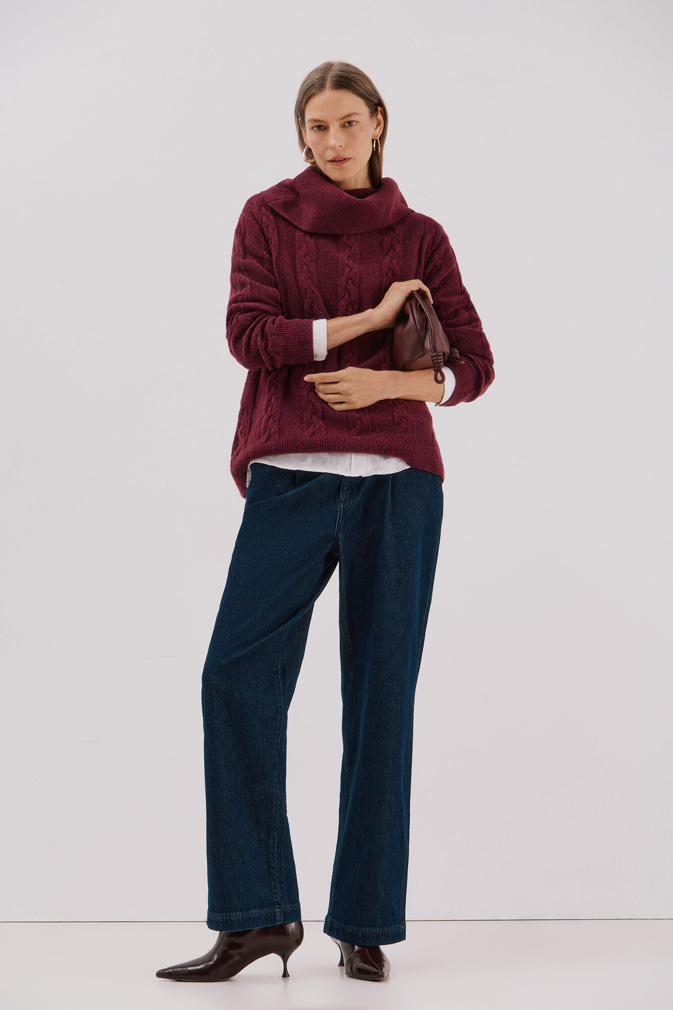 Cortefiel Wide neck sweater
