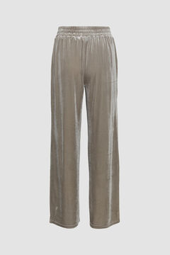 Cortefiel Velvet trousers Gray