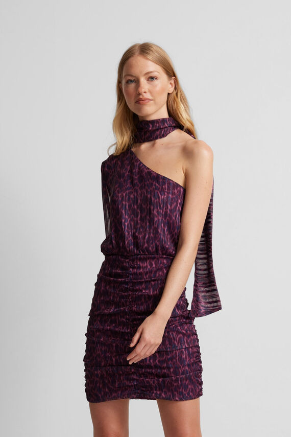 Vestido mini asimetrico
