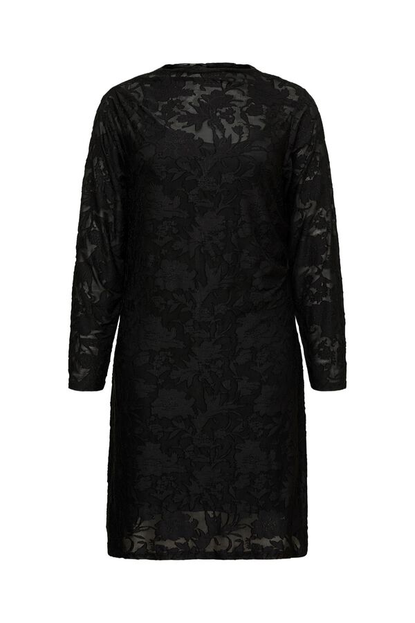 Vero Moda Curve Vestido midi de renda Preto