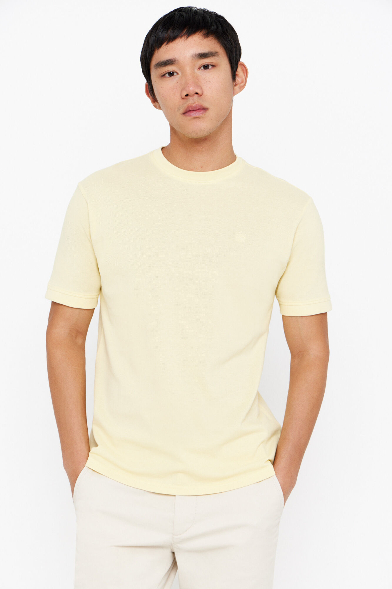 Camiseta basica pique Men s T shirts Cortefiel