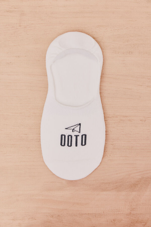 OOTO Meia invis&iacute;vel Branco