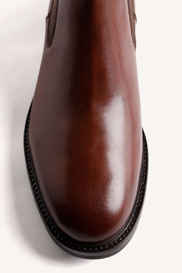 Gioseppo Botins chelsea em pele Castanho