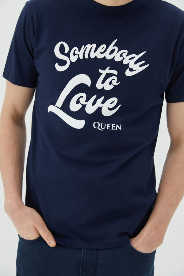 Cortefiel T-shirt licença Queen Azul