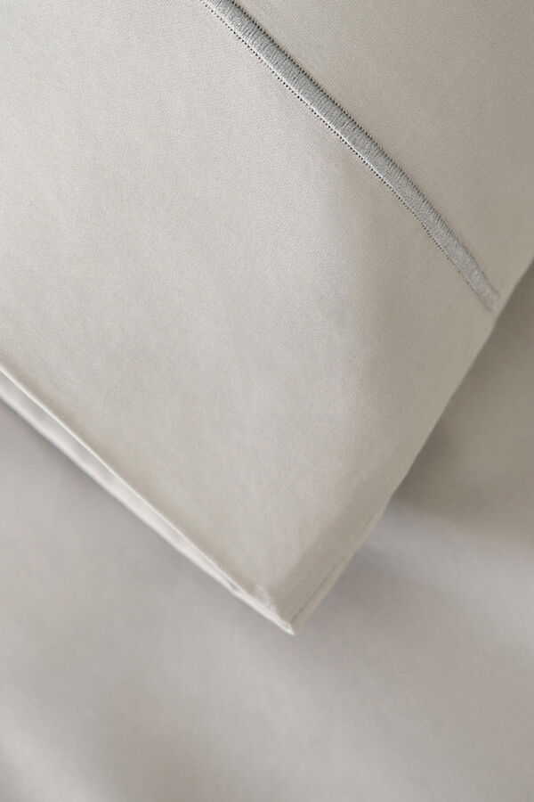 Bassols Capa de Travesseiro Regent  Cama 180 cm Cinzento