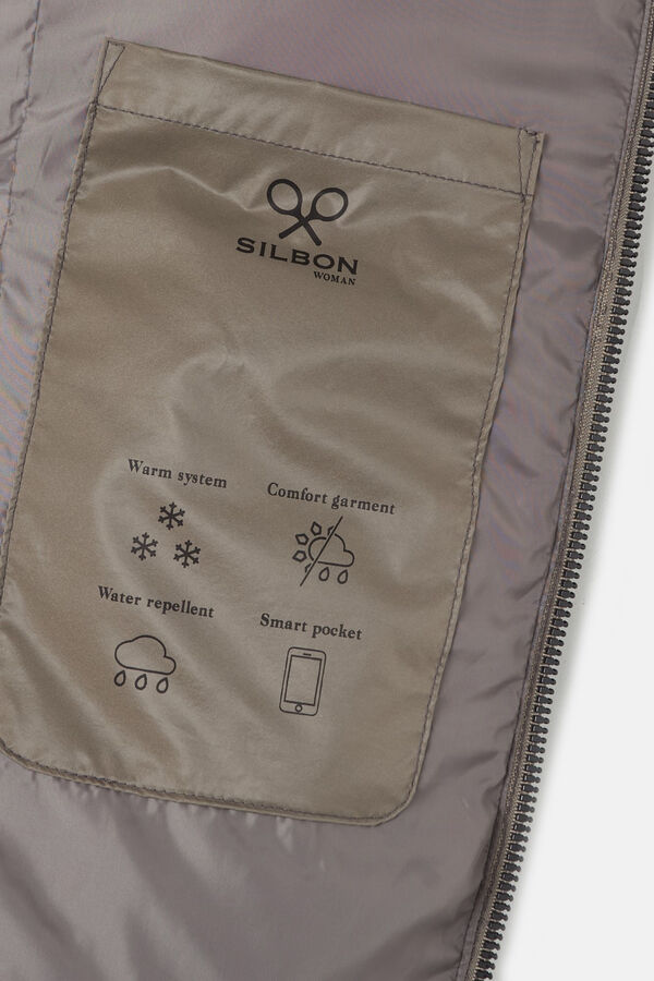 Silbon Parka curta acolchoada Verde