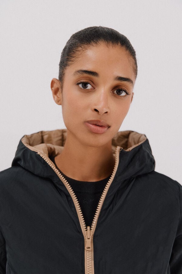 Cortefiel Reversible thermolite® anorak Beige