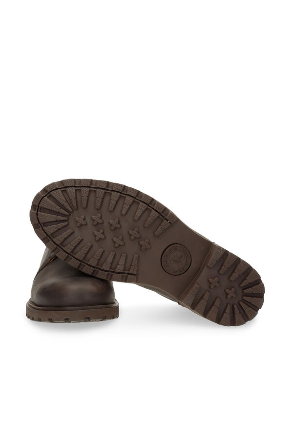 Panama Jack Sapatos de pele masculinos Castanho