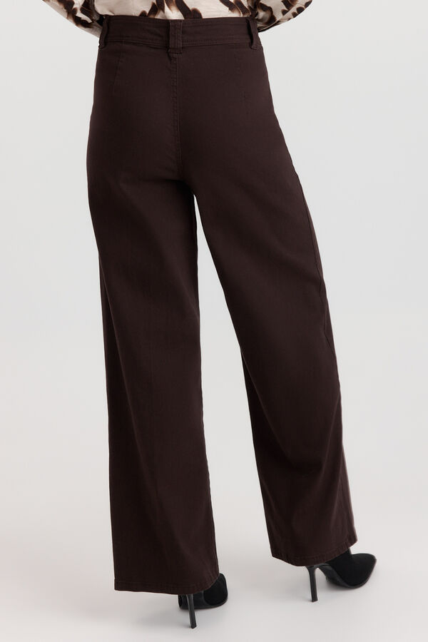 Vero Moda Jeans largos de algod&atilde;o Castanho