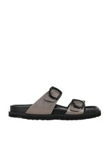 Genuins Sand&aacute;lia metalizada Preto