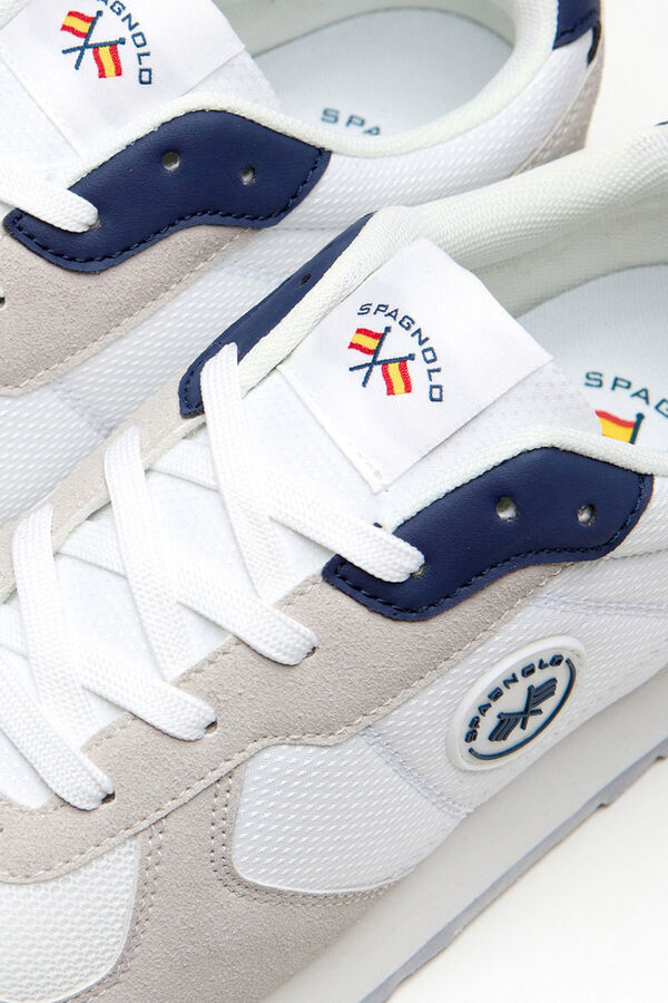 Spagnolo Sapatilhas retro running Branco