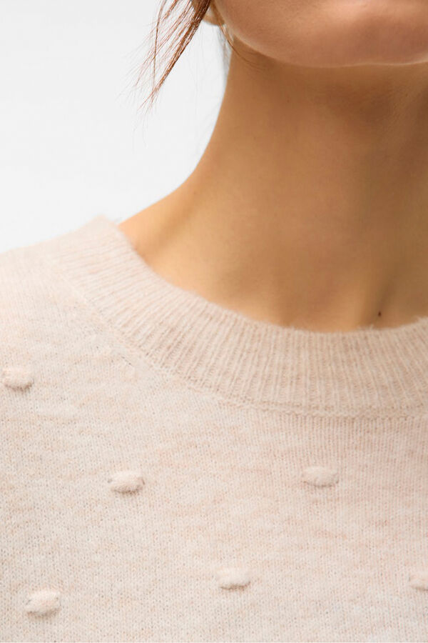 Vero Moda Camisola de bolinhas texturizada com malha  Cinzento