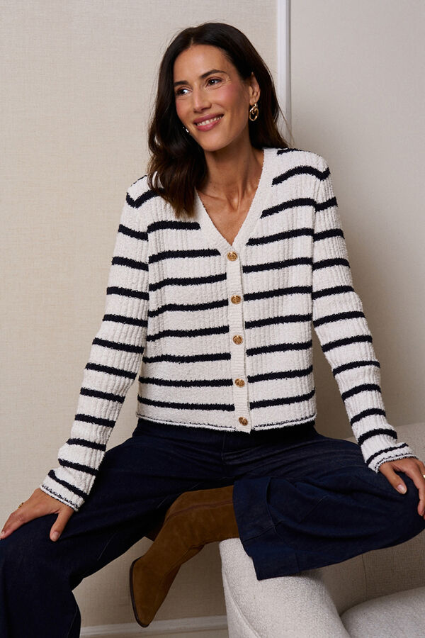 Polín Et Moi Cardigan riscas Amelia Impressão