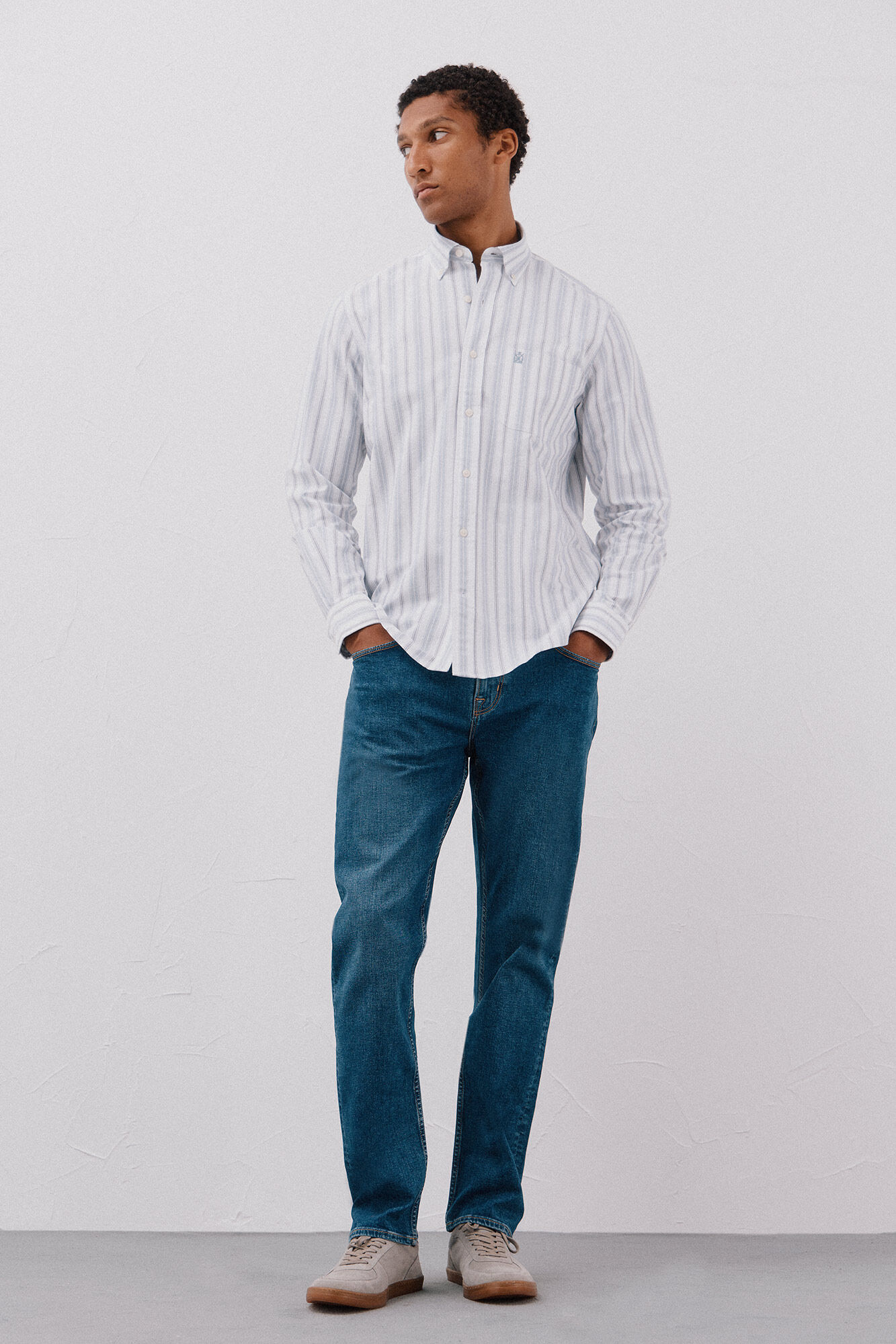 Cortefiel Striped oxford shirt