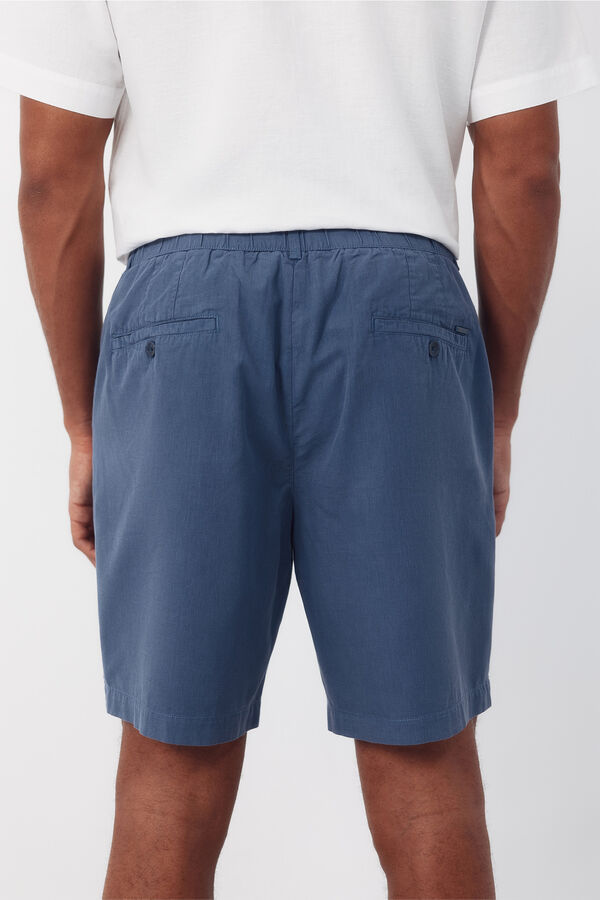 Cortefiel Bermuda shorts with elastic and regular laces Blue