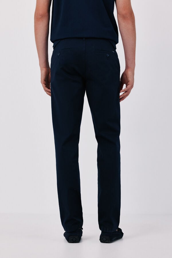 Cortefiel Cal&ccedil;as chino b&aacute;sicas leves regular Azul