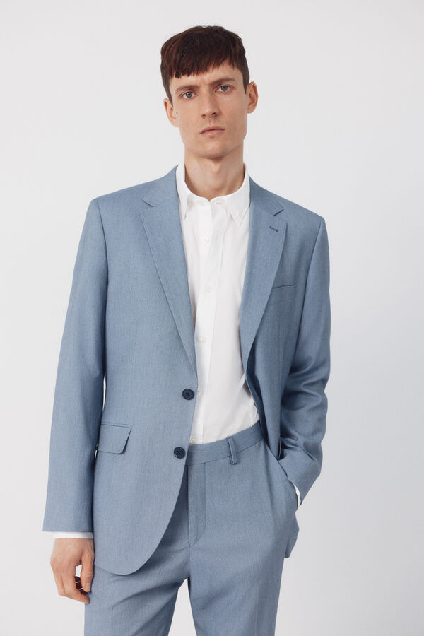 Cortefiel Blazer serrated blueXXI Serie Blue
